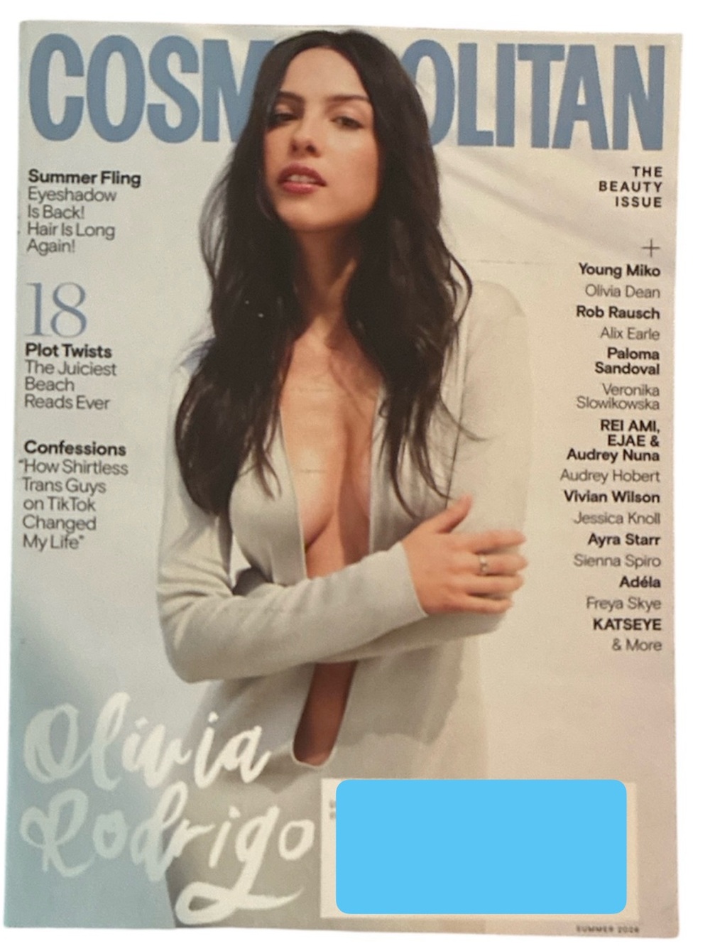Cosmopolitan Magazines Summer 2026 Olivia Rodrigo Beauty Issue 18 Beach Reads